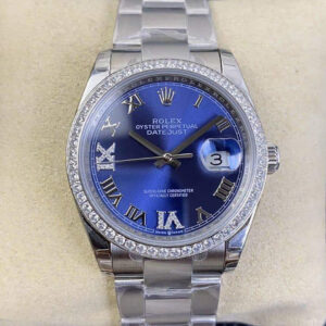 Rolex Datejust M126284RBR EW Factory Diamond Bezel Replica Watch