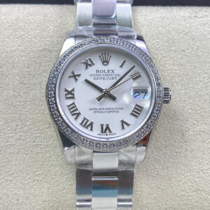 Rolex Datejust M278384RBR-0013 31MM EW Factory Diamond Bezel Replica Watch