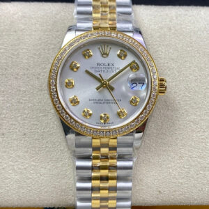 Rolex Datejust M278383RBR-0020 31MM EW Factory Yellow Gold Replica Watch