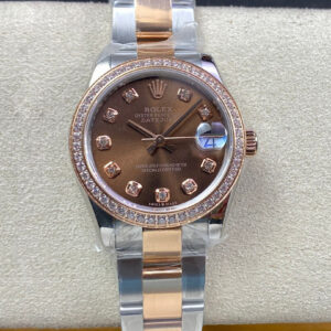 Rolex Datejust M278381RBR-0027 31MM EW Factory Diamond Bezel Replica Watch